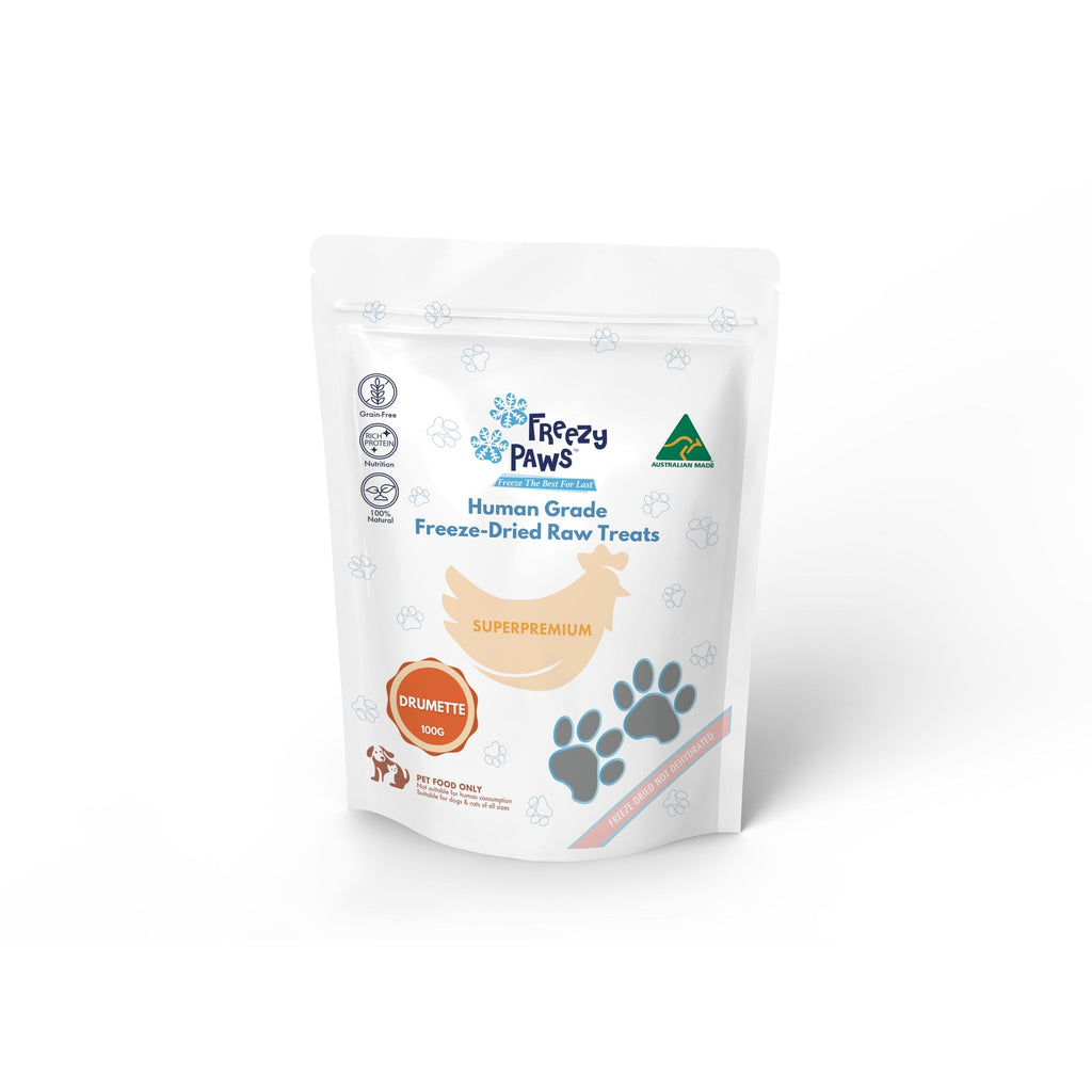 Freezy Paws Freeze Dried Chicken Drumstick Dog and Cat Treats 100g*~*-Habitat Pet Supplies