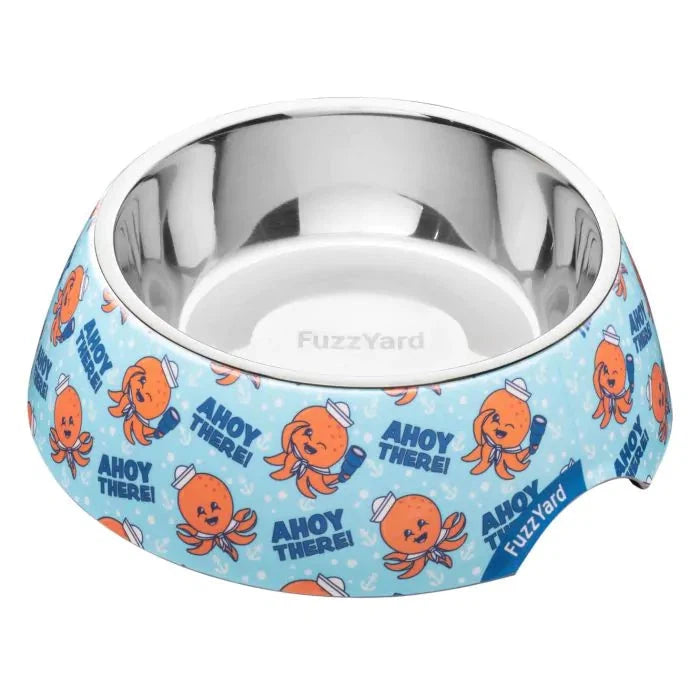 FuzzYard Ahoy There Dog Bowl Large-Habitat Pet Supplies