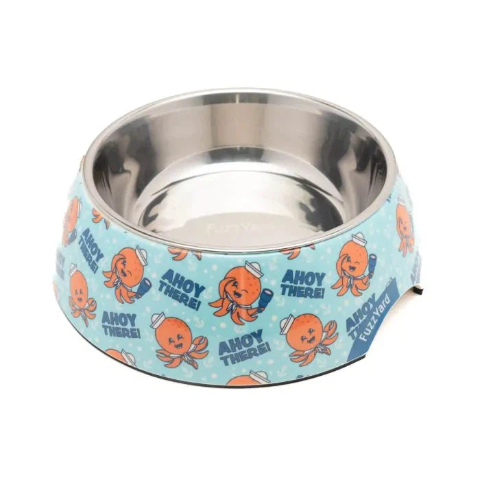 FuzzYard Ahoy There Dog Bowl Medium-Habitat Pet Supplies