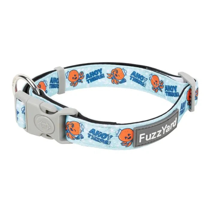 FuzzYard Ahoy There Dog Collar Large-Habitat Pet Supplies