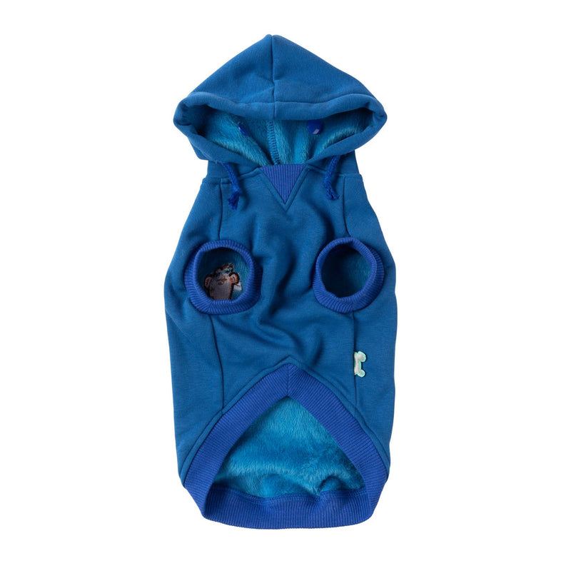 FuzzYard Apparel Yardsters Dog Hoodie Blue Size 1 XXSmall***