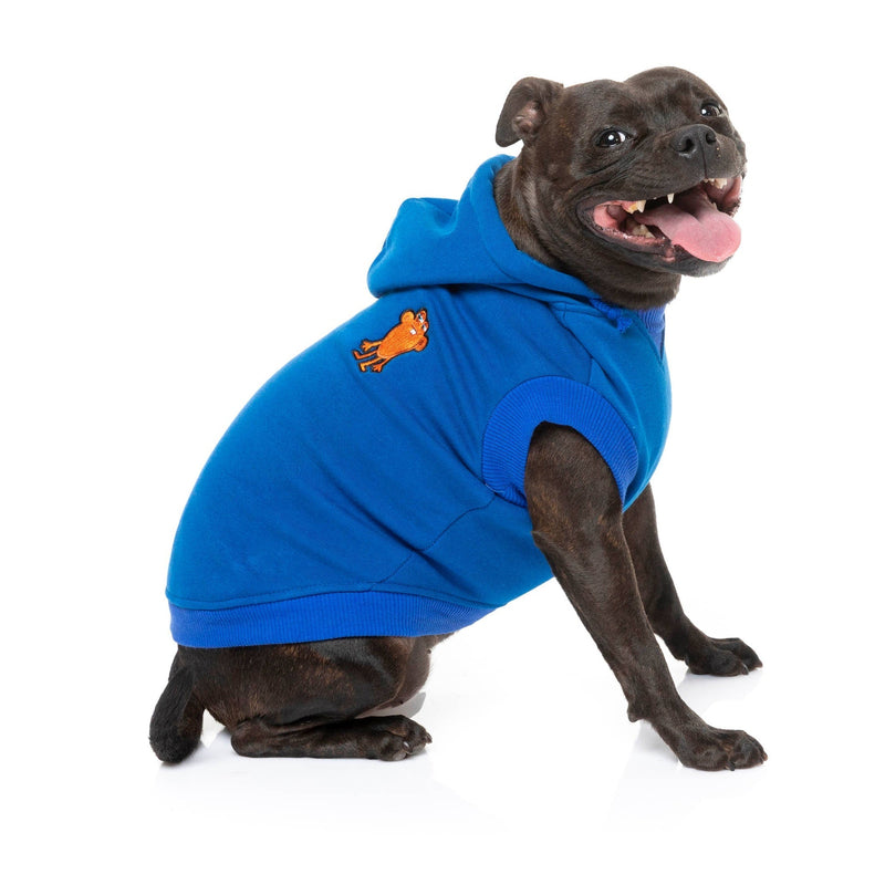 FuzzYard Apparel Yardsters Dog Hoodie Blue Size 1 XXSmall***