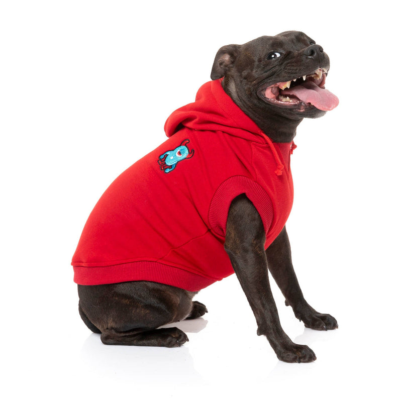 FuzzYard Apparel Yardsters Dog Hoodie Red Size 2 XSmall***