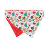 FuzzYard Christmas Tinsel Time Dog Bandana and Bow Tie Set Medium to Large***-Habitat Pet Supplies