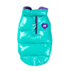 FuzzYard Dog Apparel Amor Puffer Jacket Turquoise and Purple Size 1^^^-Habitat Pet Supplies