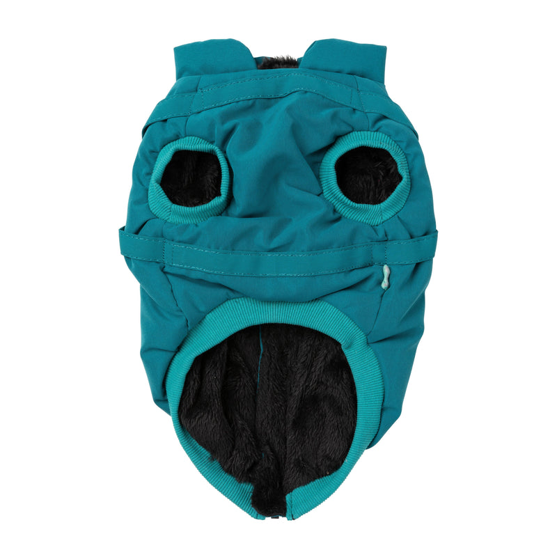 FuzzYard Dog Apparel Flash Jacket with Inbuilt Harness Dark Teal Size 1 XXSmall***