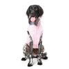 FuzzYard Dog Apparel Flipside Raincoat Pink and Grey Size 1 XXSmall***