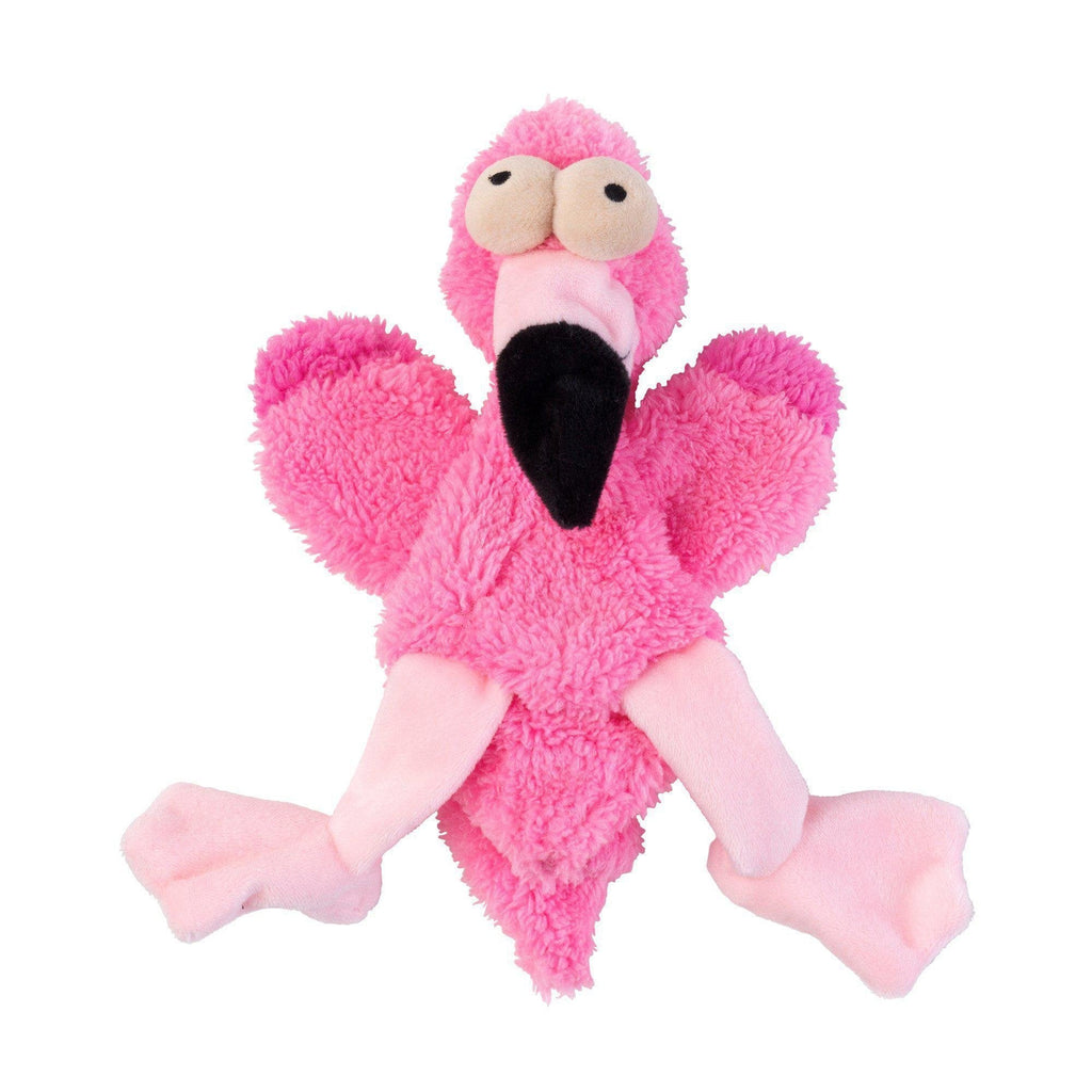 FuzzYard Dog Toy Flat Out Nasties Flo the Flamingo^^^-Habitat Pet Supplies