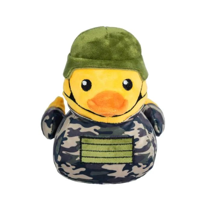 FuzzYard Waddle Squad-dle Commanduck Plush Dog Toy^^^