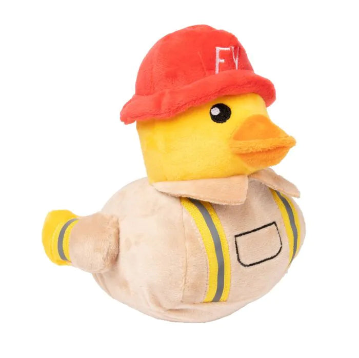 FuzzYard Waddle Squad-dle Firequacker Plush Dog Toy^^^-Habitat Pet Supplies