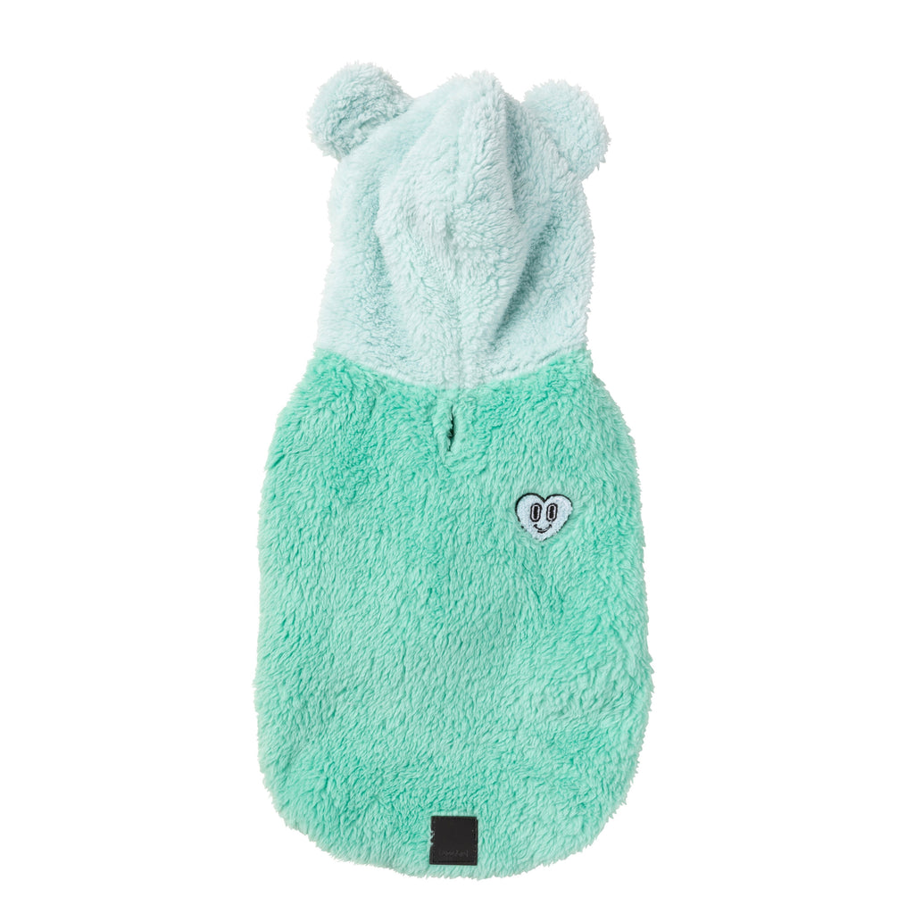 Fuzzyard Dog Apparel Winnie Hoodie Teal Size 1 XXSmall***-Habitat Pet Supplies