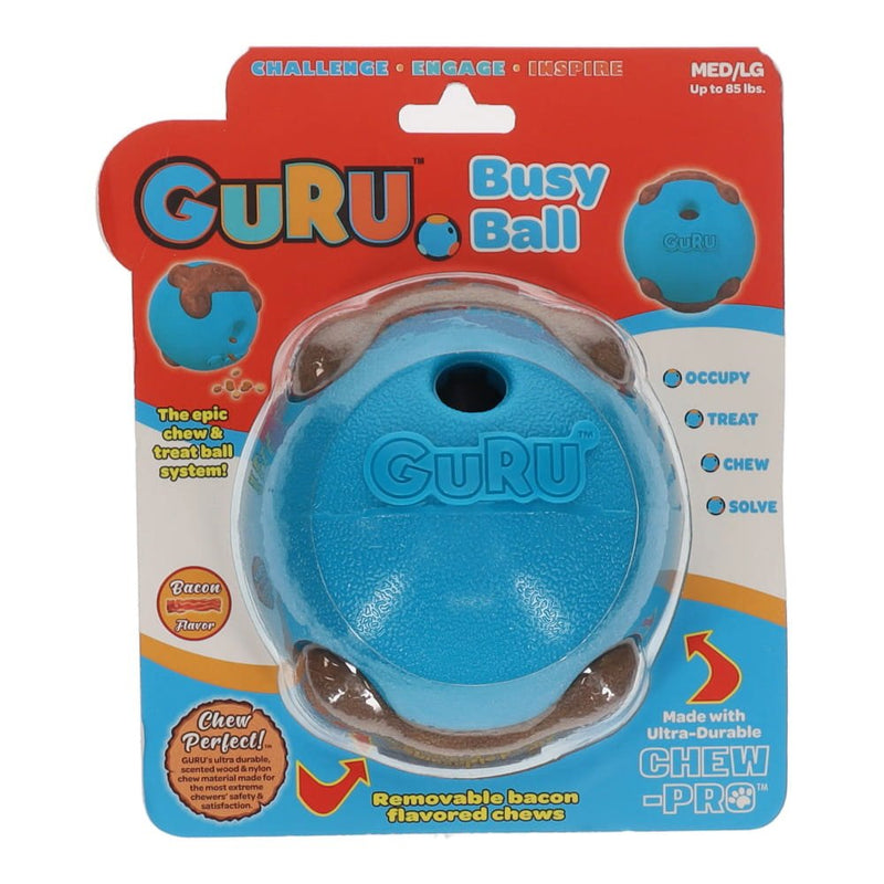 GURU Busy Ball Dog Enrichment Toy Medium/Large-Habitat Pet Supplies