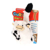 GURU Hide A Tail Cow Plush Dog Enrichment Toy Medium-Habitat Pet Supplies