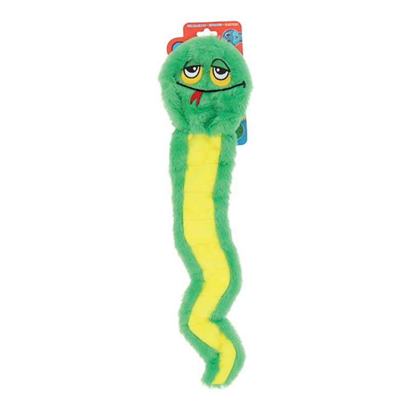 GURU Hide A Tail Snake Plush Dog Enrichment Toy Green Large-Habitat Pet Supplies