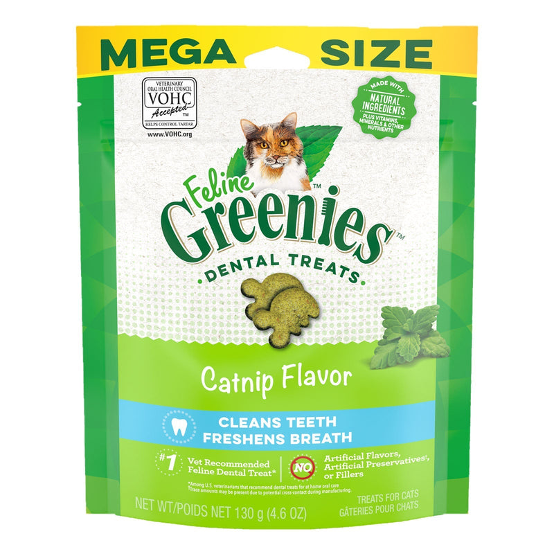 Greenies Cat Dental Treats Catnip 130g^^^-Habitat Pet Supplies