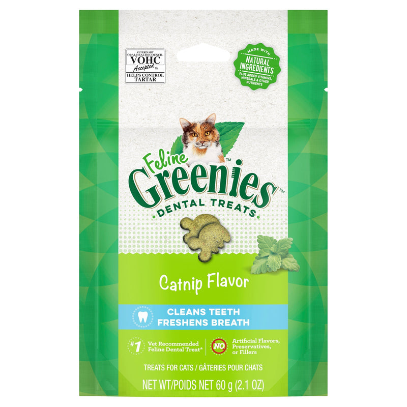 Greenies Cat Dental Treats Catnip 60g^^^-Habitat Pet Supplies