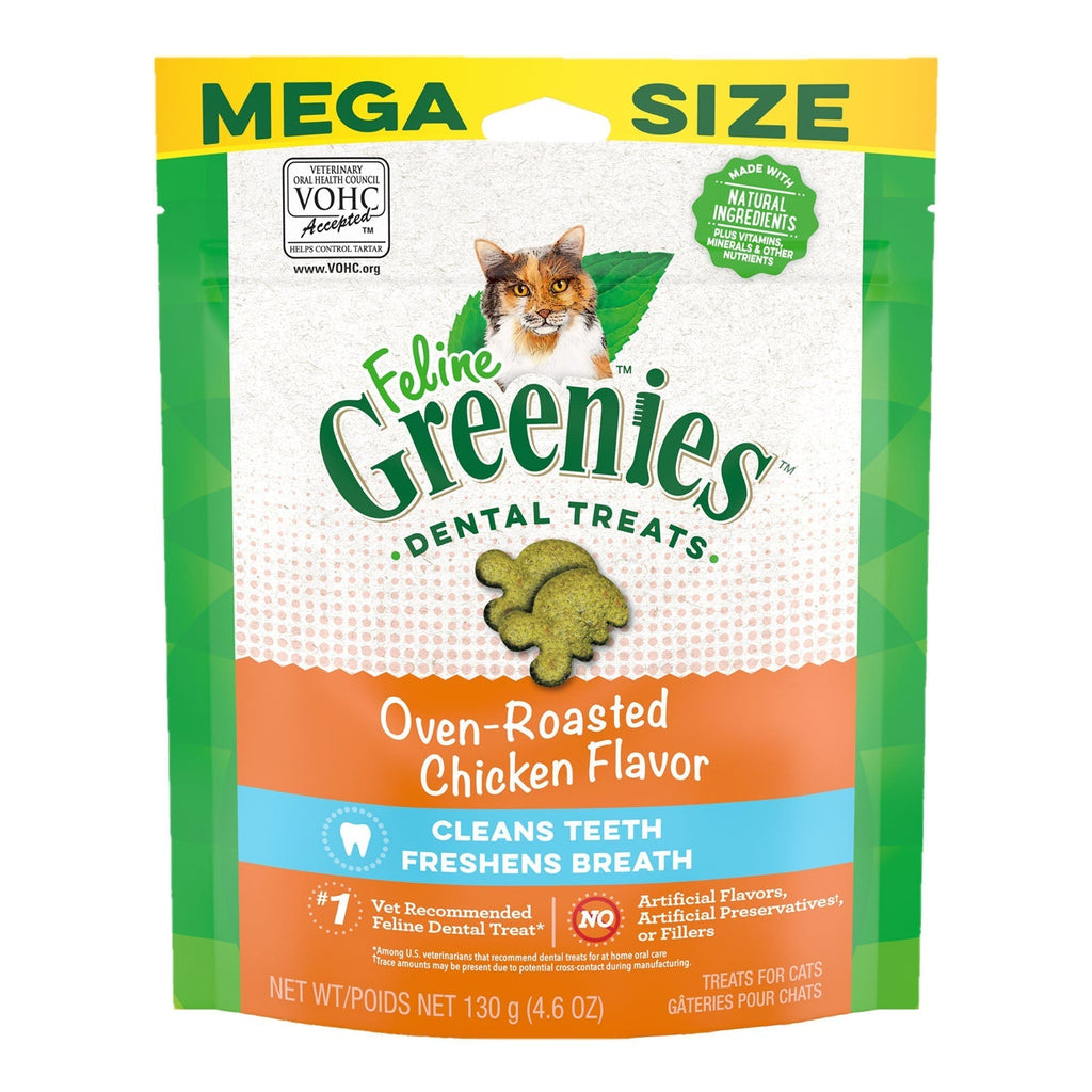 Greenies Cat Dental Treats Oven Roasted Chicken 130g^^^-Habitat Pet Supplies