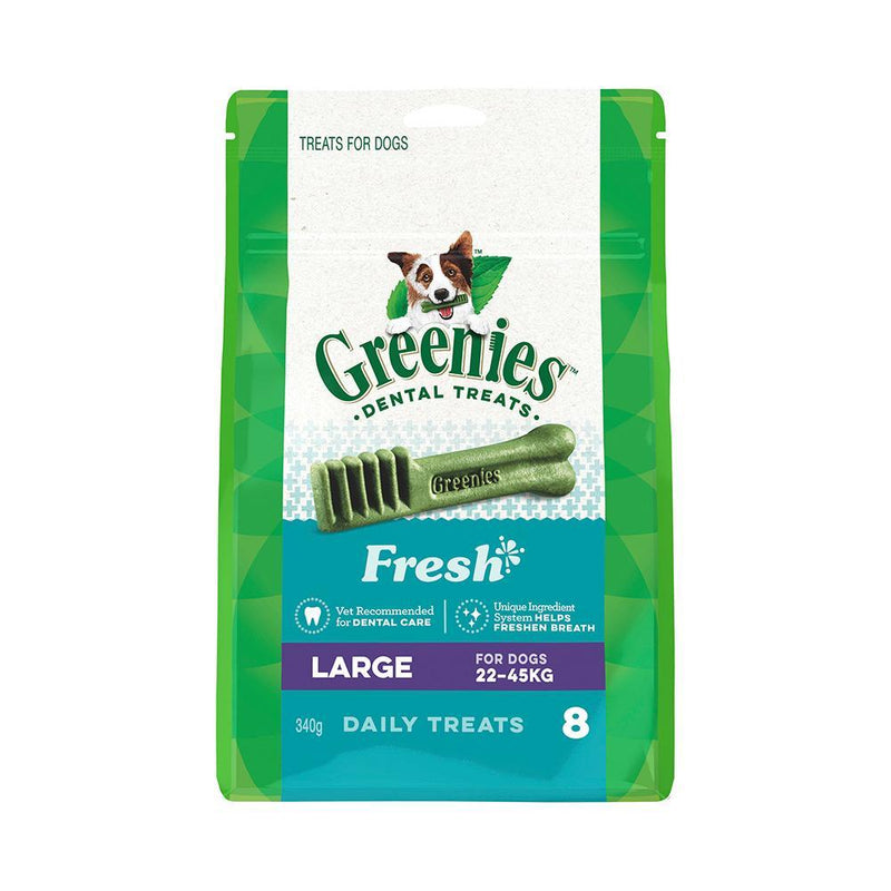 Greenies Dog Fresh Mint Dental Treats for Large Dogs 340g^^^-Habitat Pet Supplies