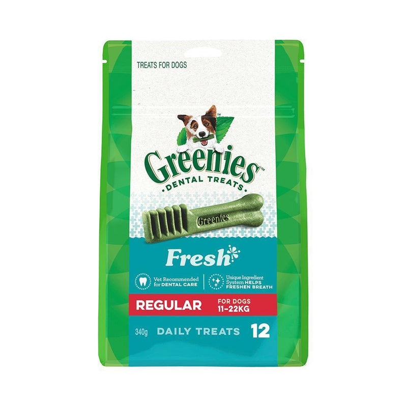 Greenies Dog Fresh Mint Dental Treats for Regular Dogs 340g^^^-Habitat Pet Supplies