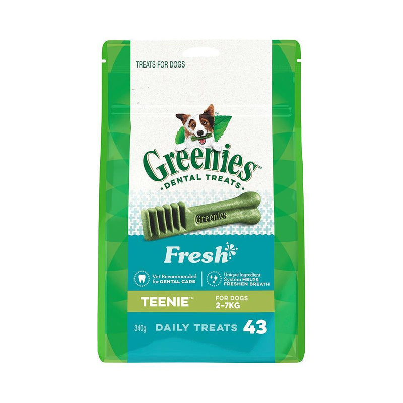 Greenies Dog Fresh Mint Dental Treats for Teenie Dogs 340g^^^-Habitat Pet Supplies