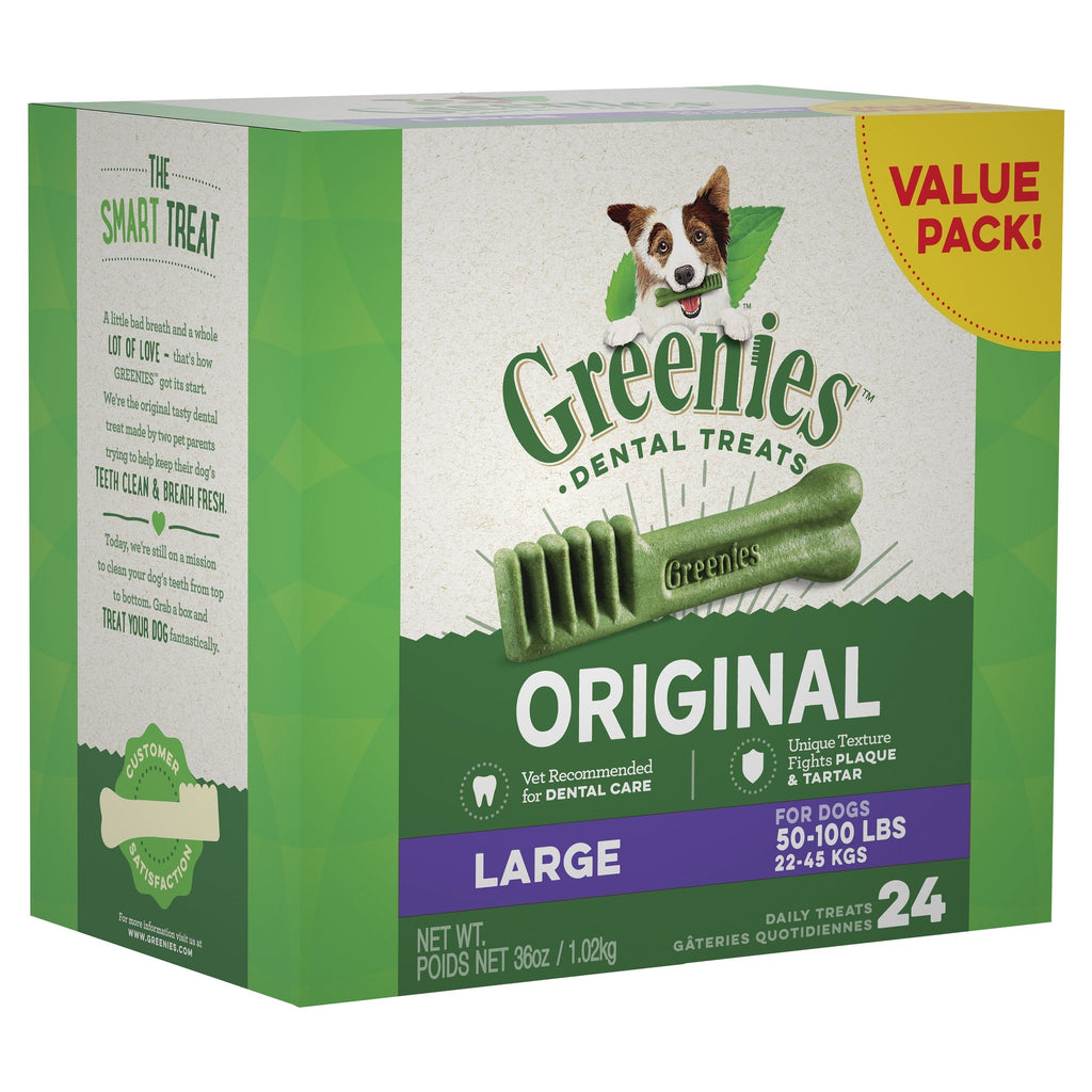 Greenies Dog Original Dental Treats for Large Dogs Value Pack 1kg^^^-Habitat Pet Supplies