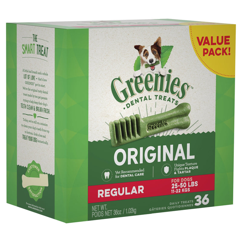 Greenies Dog Original Dental Treats for Regular Dogs Value Pack 1kg*~*-Habitat Pet Supplies