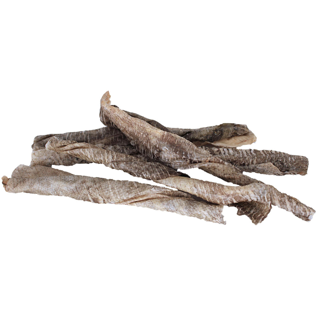 Gunnis Taste of Iceland Cod Skin Twists 8 Inch Dog Treats 1 Pack-Habitat Pet Supplies