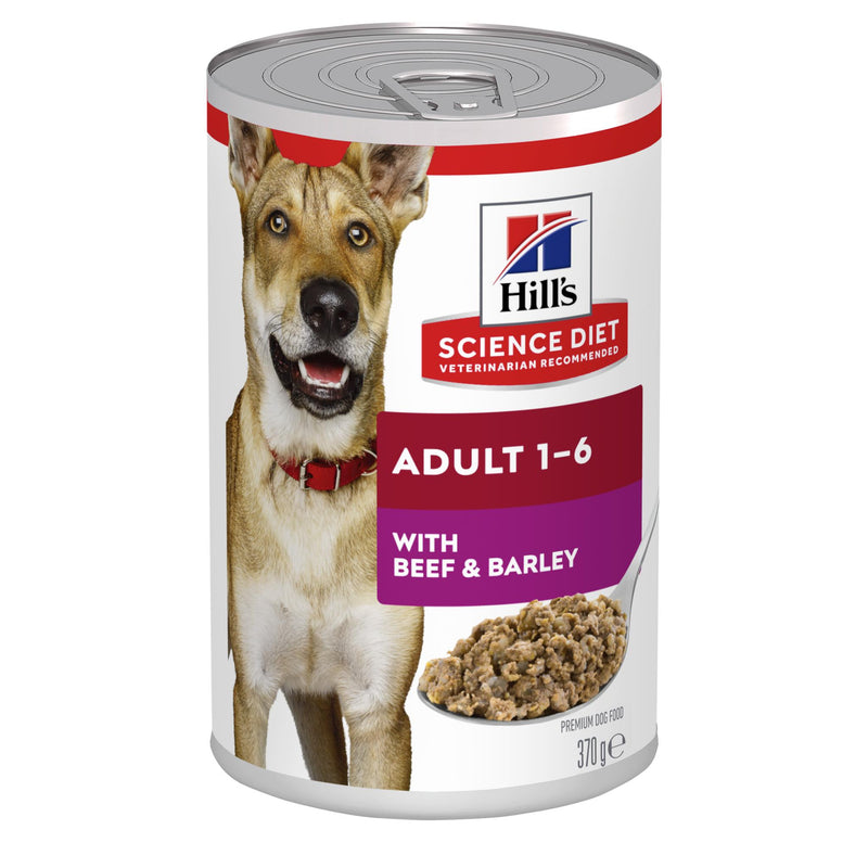 Hills Science Diet Adult Beef and Barley Canned Dog Food 363g-Habitat Pet Supplies