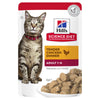 Hills Science Diet Adult Optimal Care Chicken Cat Food Pouches 85g x 12^^^