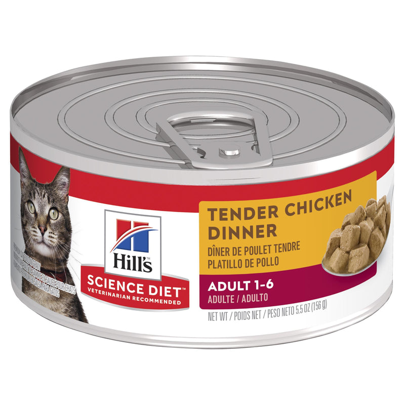 Hills Science Diet Adult Tender Dinners Chicken Canned Cat Food 156g^^^-Habitat Pet Supplies