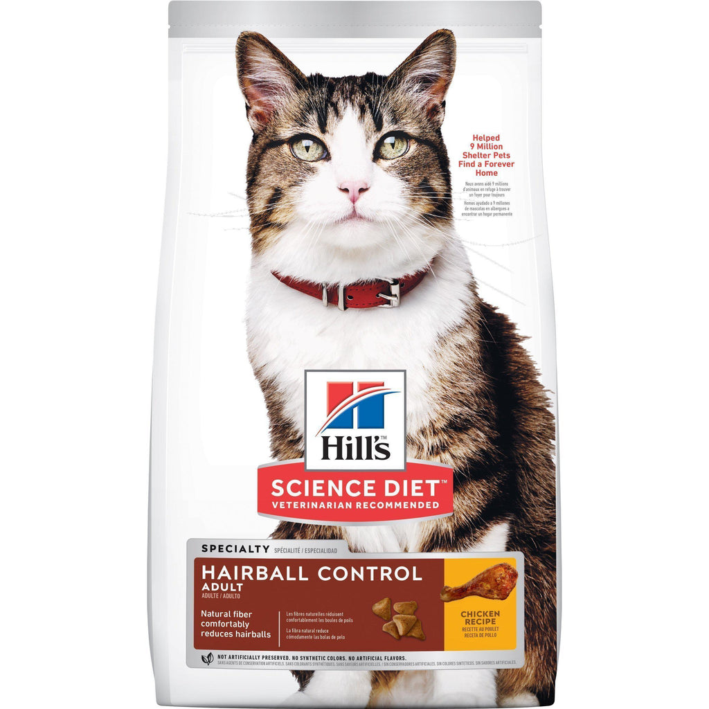 Hills Science Diet Hairball Control Adult Dry Cat Food 4kg^^^-Habitat Pet Supplies