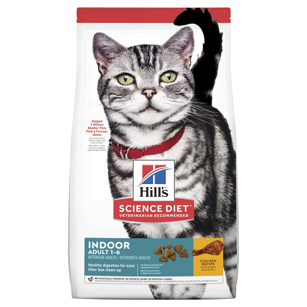 Hills Science Diet Indoor Adult Dry Cat Food 2kg^^^-Habitat Pet Supplies