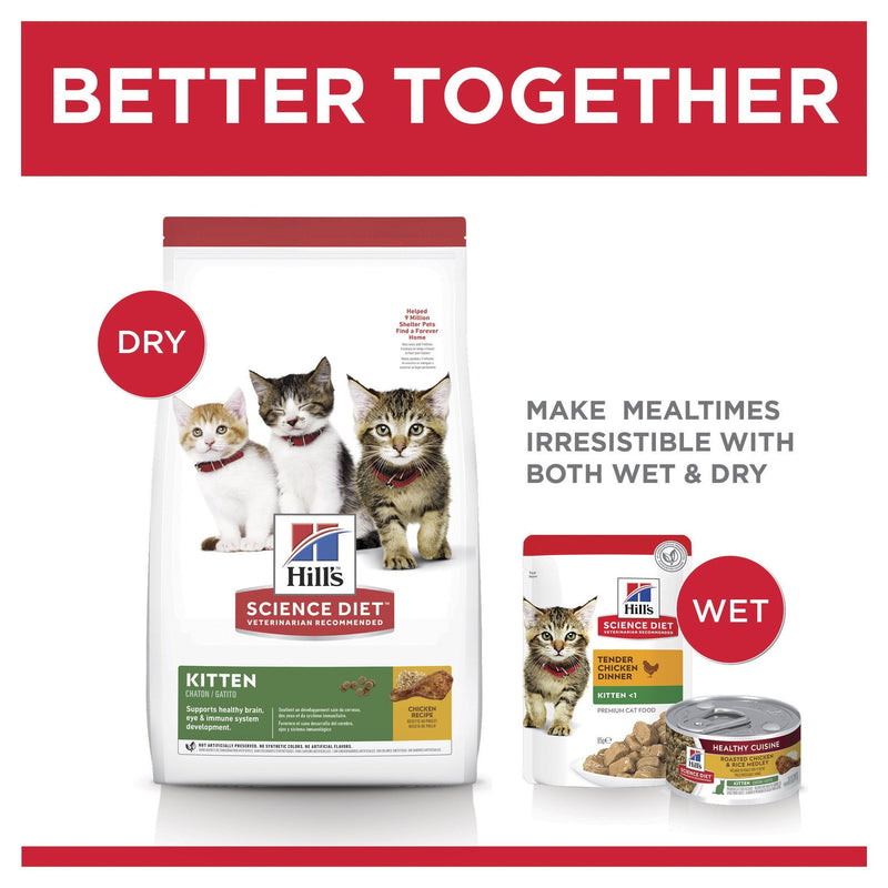 Hills Science Diet Kitten Dry Cat Food 4kg^^^