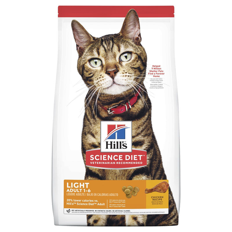 Hills Science Diet Light Adult Dry Cat Food 2kg^^^-Habitat Pet Supplies