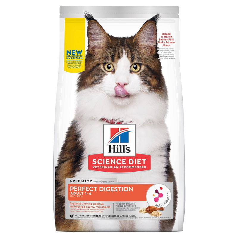 Hills Science Diet Perfect Digestion Dry Cat Food 1.59kg^^^-Habitat Pet Supplies