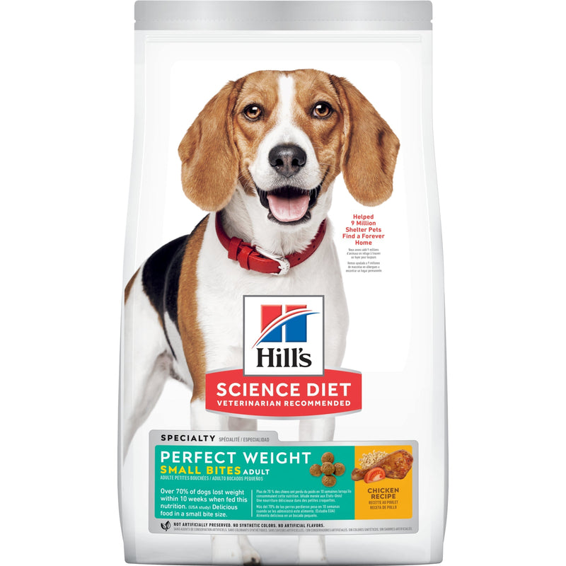 Hills Science Diet Perfect Weight Small Bites Adult Dog Dry Food 5.44kg-Habitat Pet Supplies