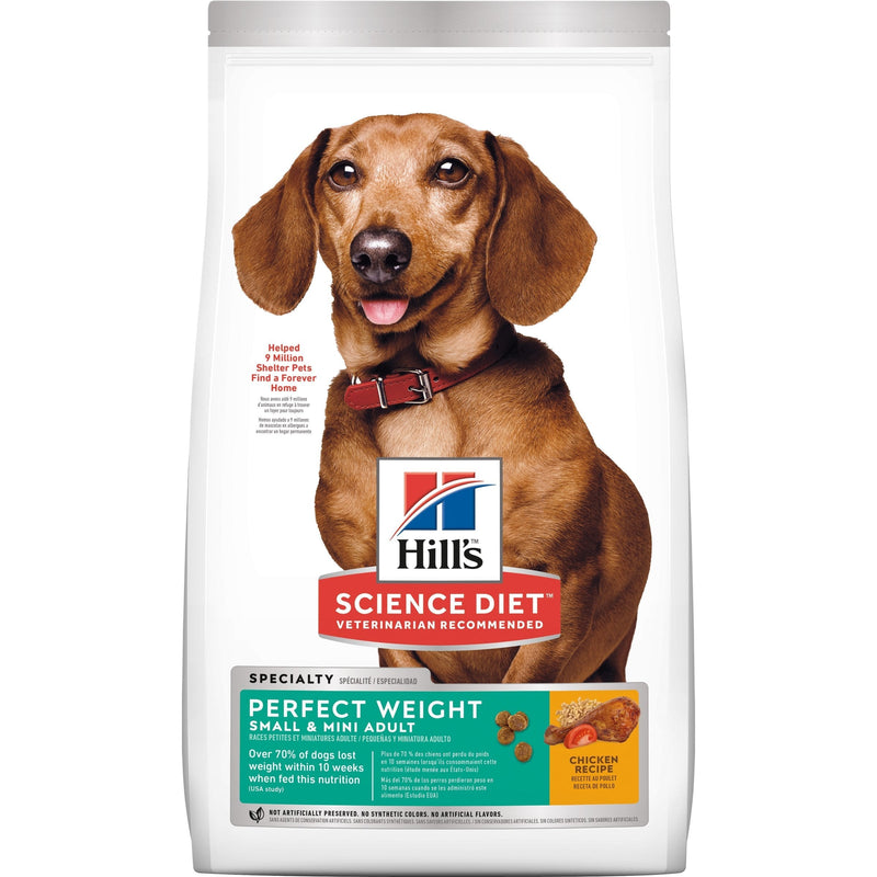 Hills Science Diet Perfect Weight Small and Mini Adult Dry Dog Food 1.8kg-Habitat Pet Supplies