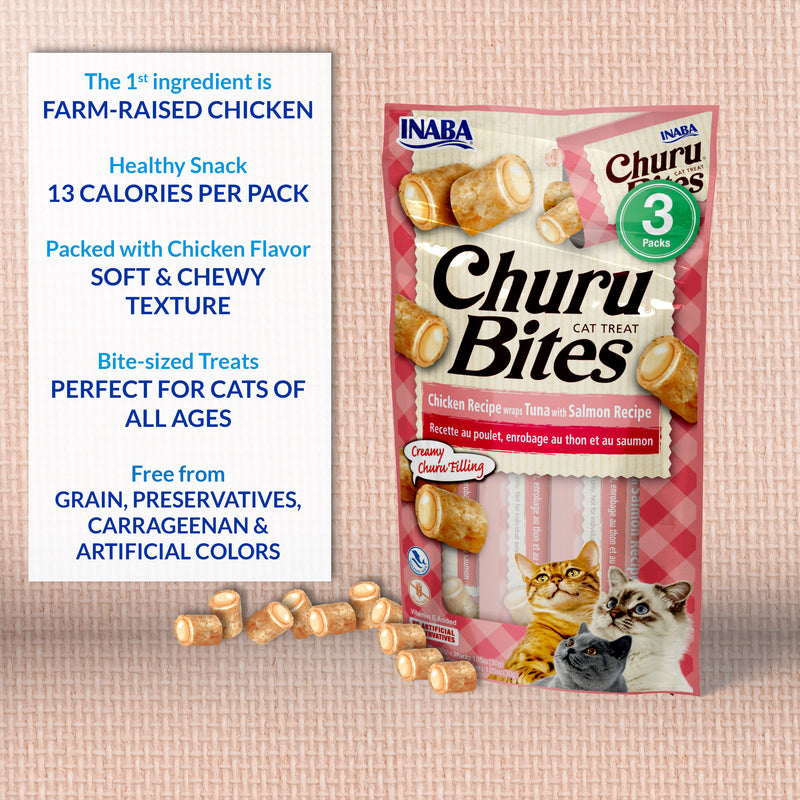 Inaba Churu Bites Chicken Wraps Cat Treats 30g