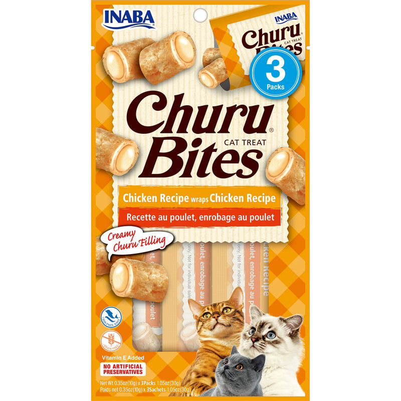 Inaba Churu Bites Chicken Wraps Cat Treats 30g x 6