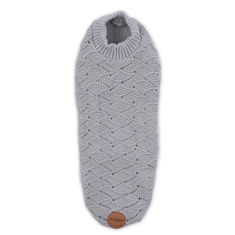 Kazoo Apparel Knit Grey Wave Jumper Intermediate 53cm Medium***-Habitat Pet Supplies