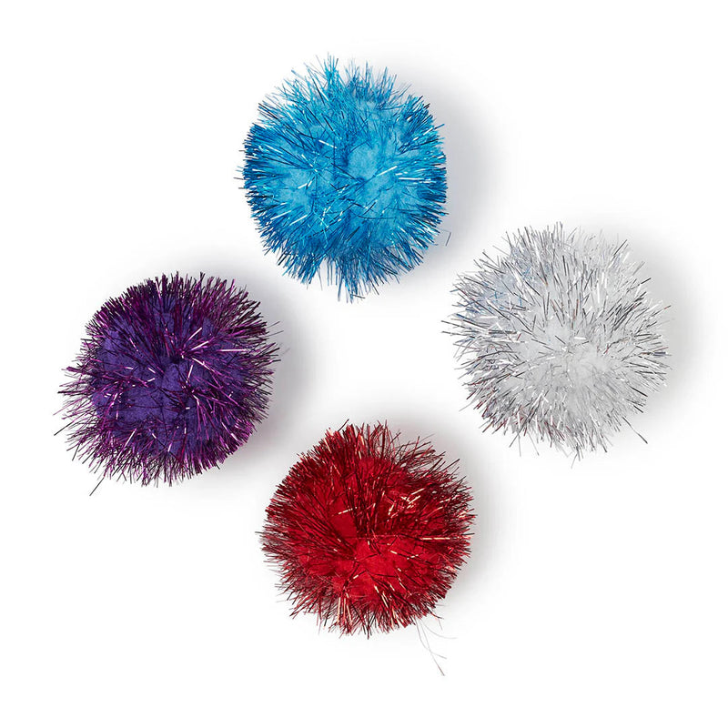 Kazoo Pom Pom Ball Cat Toy^^^-Habitat Pet Supplies