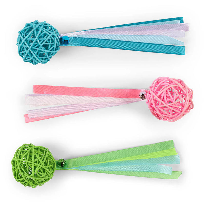 Kazoo Wicker Ball Cat Toy^^^-Habitat Pet Supplies