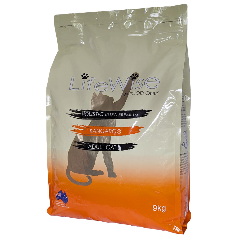 LifeWise Kangaroo with Lamb Dry Cat Food 9kg^^^-Habitat Pet Supplies