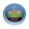 Living World Ergonomic Small Animal Large Ceramic Dish Blue^^^-Habitat Pet Supplies