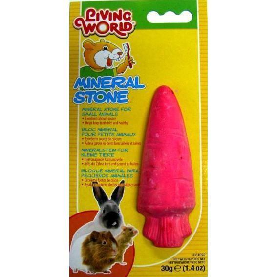 Living World Small Animal Carrot Mineral Stone^^^-Habitat Pet Supplies