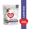 Love Em Air Dried Lamb Liver Dog Treats 200g