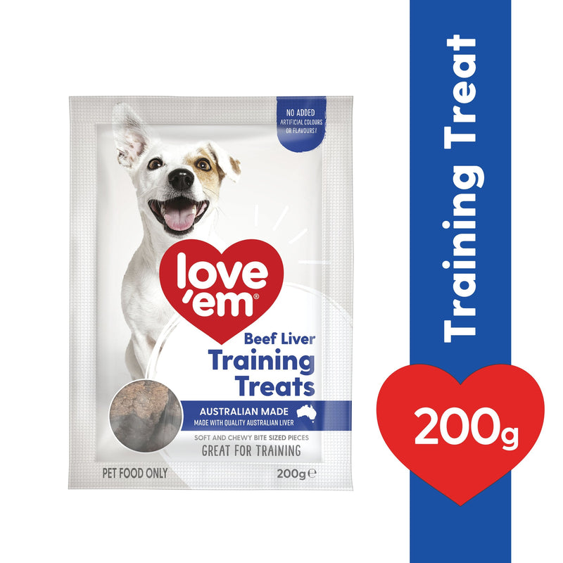 Love Em Beef and Liver Training Dog Treats 200g