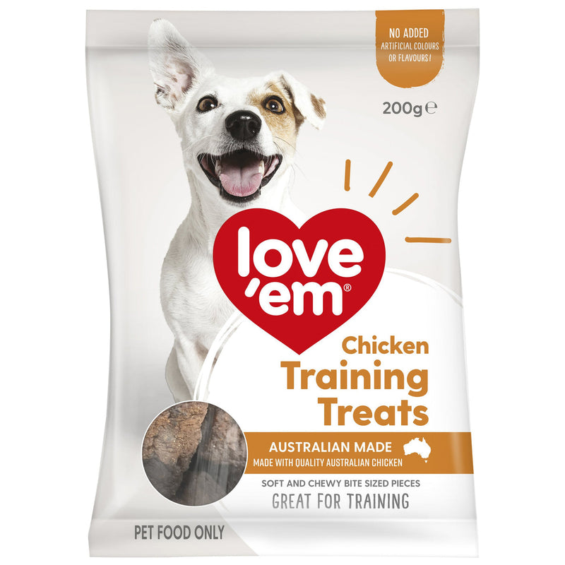 Love Em Chicken Mini Dog Treats 200g x 5-Habitat Pet Supplies