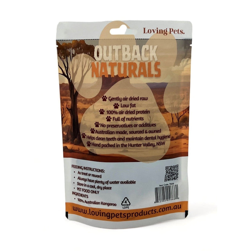 Loving Pets Outback Naturals Kangaroo Heart Dog Treats 100g<3<3<3