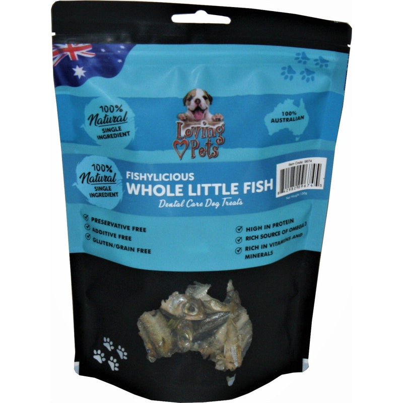 Loving Pets Outback Naturals Whole Little Fish Dog Treats 80g-Habitat Pet Supplies